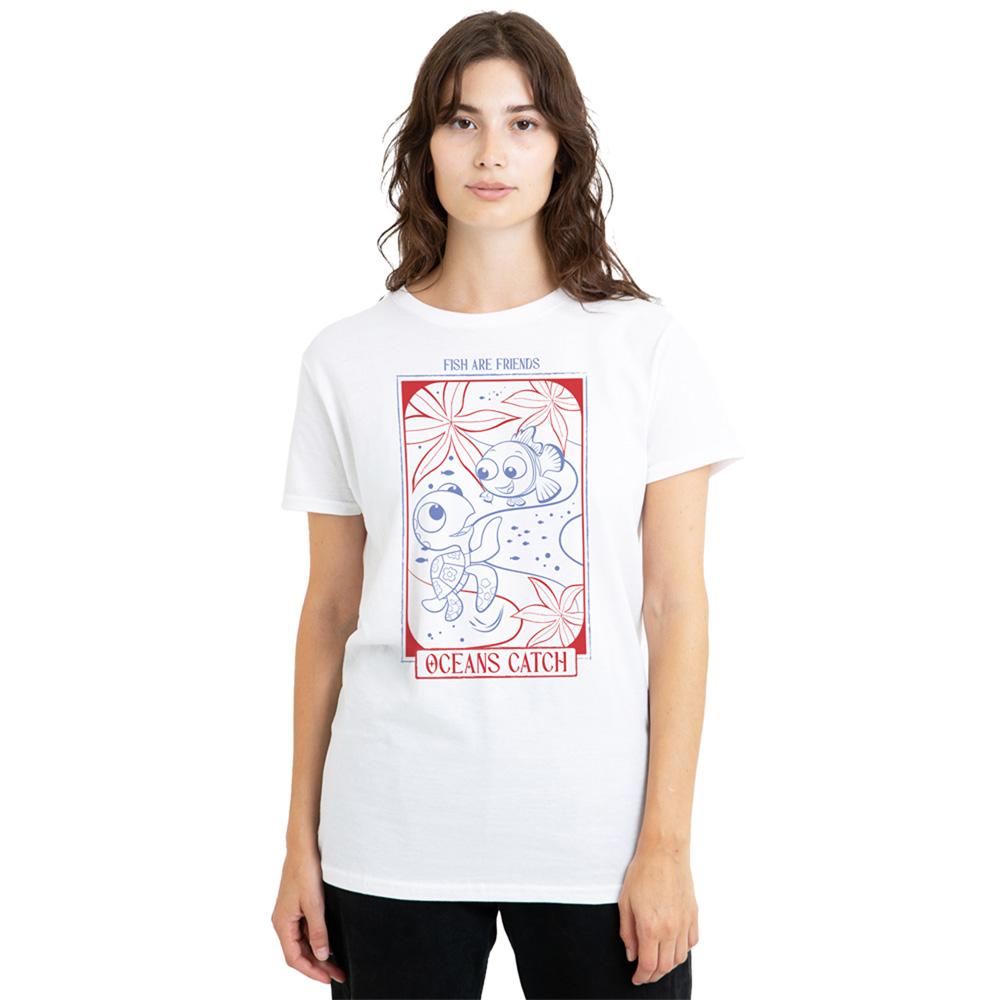 White - Lifestyle - Finding Nemo Womens-Ladies Ocean Buddies T-Shirt