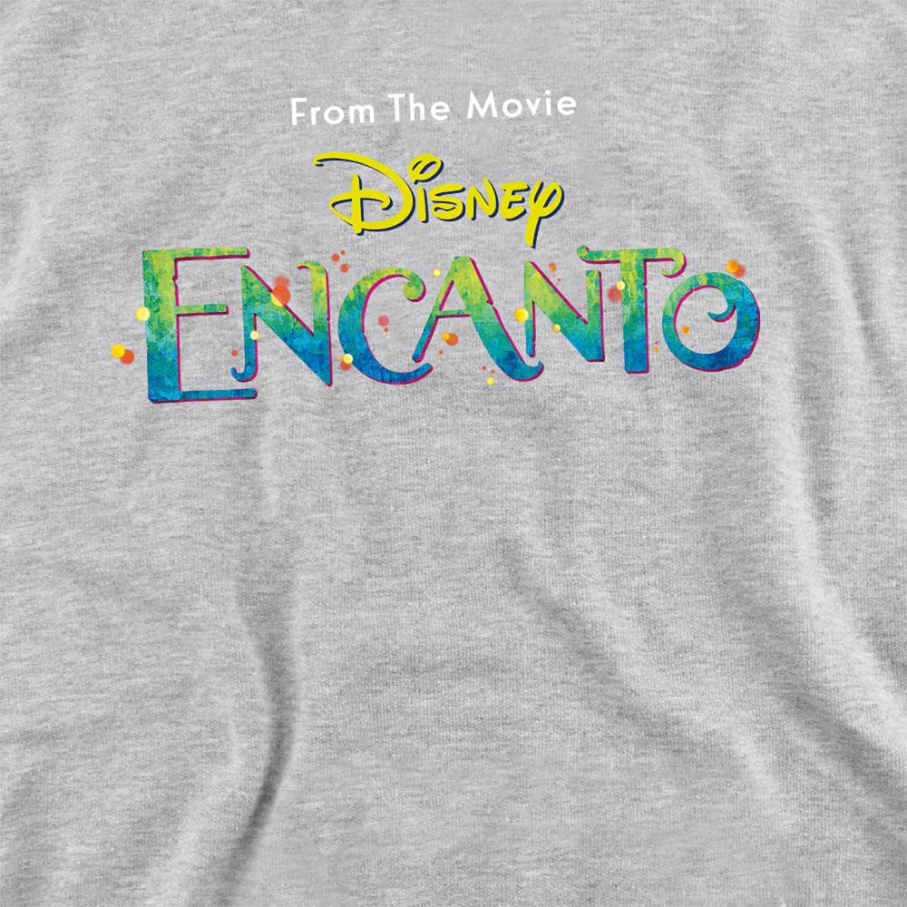 Athletic Heather - Back - Encanto Childrens-Kids Logo Heather Hoodie
