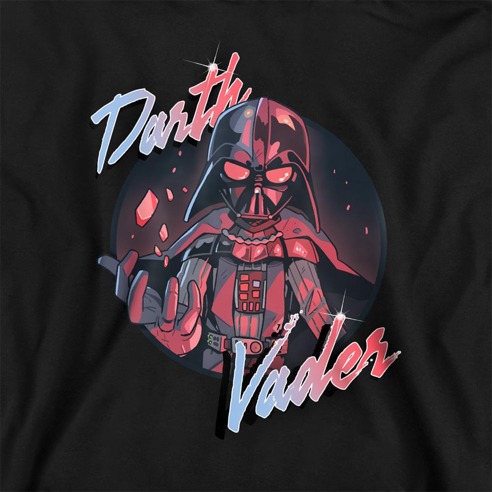 Athletic - Back - Star Wars Childrens-Kids Darth Vader Wave Heather Pullover Hoodie