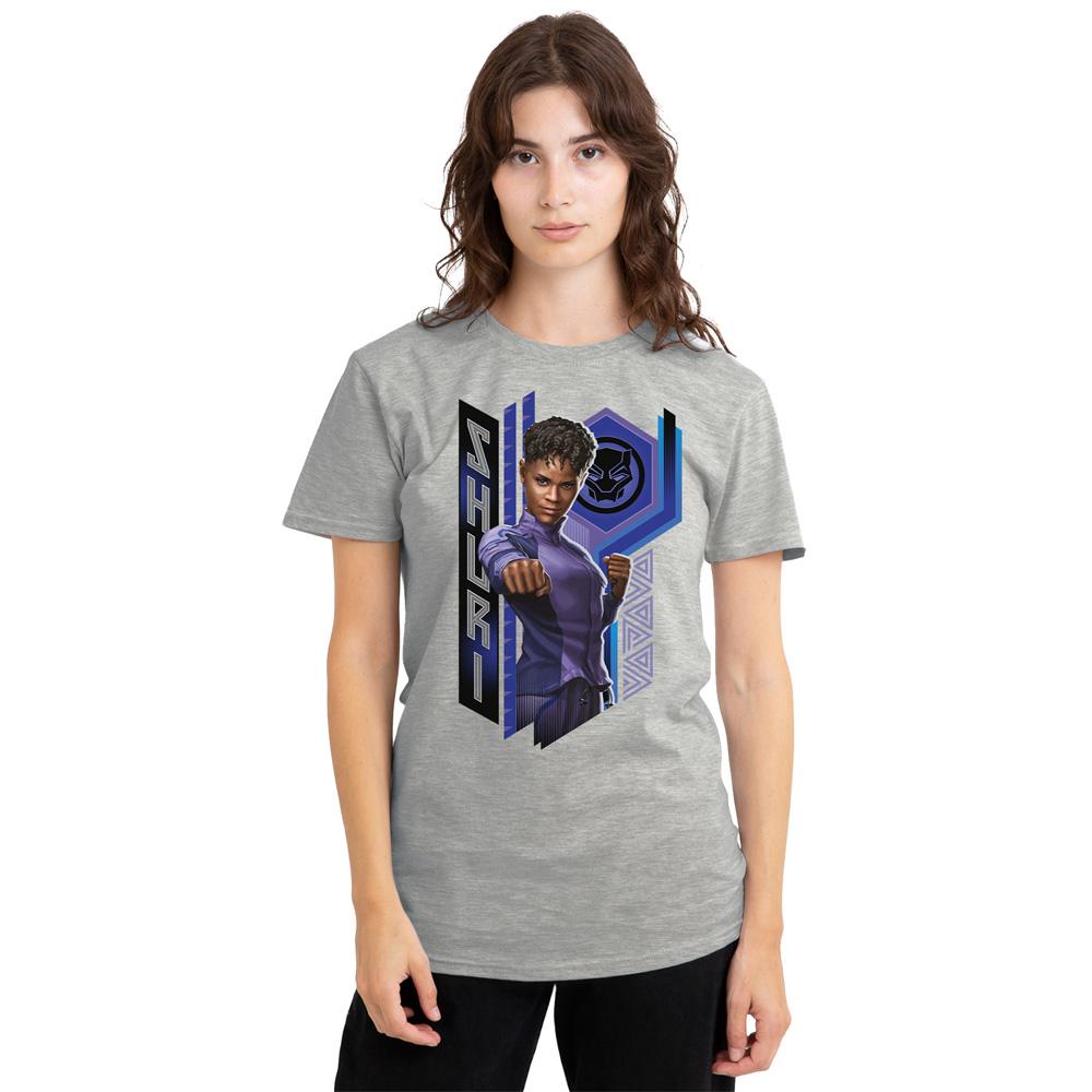 Athletic Heather - Back - Black Panther: Wakanda Forever Womens-Ladies Shuri Heather T-Shirt