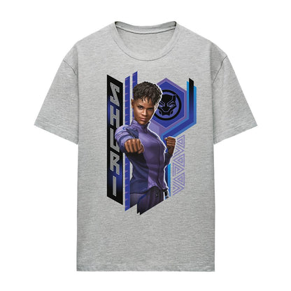 Athletic Heather - Front - Black Panther: Wakanda Forever Womens-Ladies Shuri Heather T-Shirt