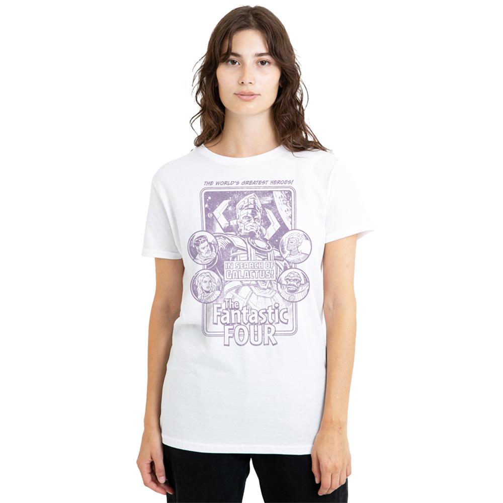 White - Lifestyle - Fantastic Four Womens-Ladies T-Shirt