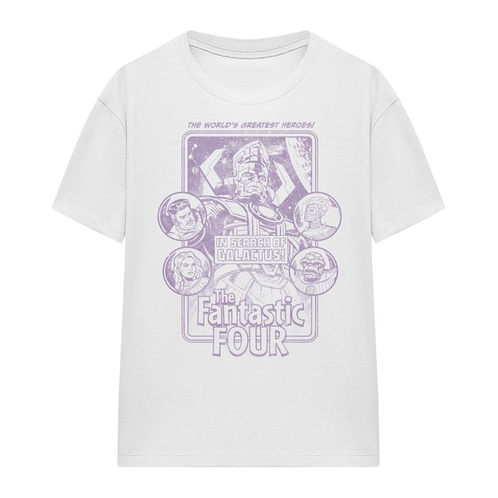 White - Front - Fantastic Four Womens-Ladies T-Shirt