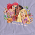 Lavender - Pack Shot - Disney Princess Womens-Ladies Ready For Whatever Ariel Moana Rapunzel T-Shirt