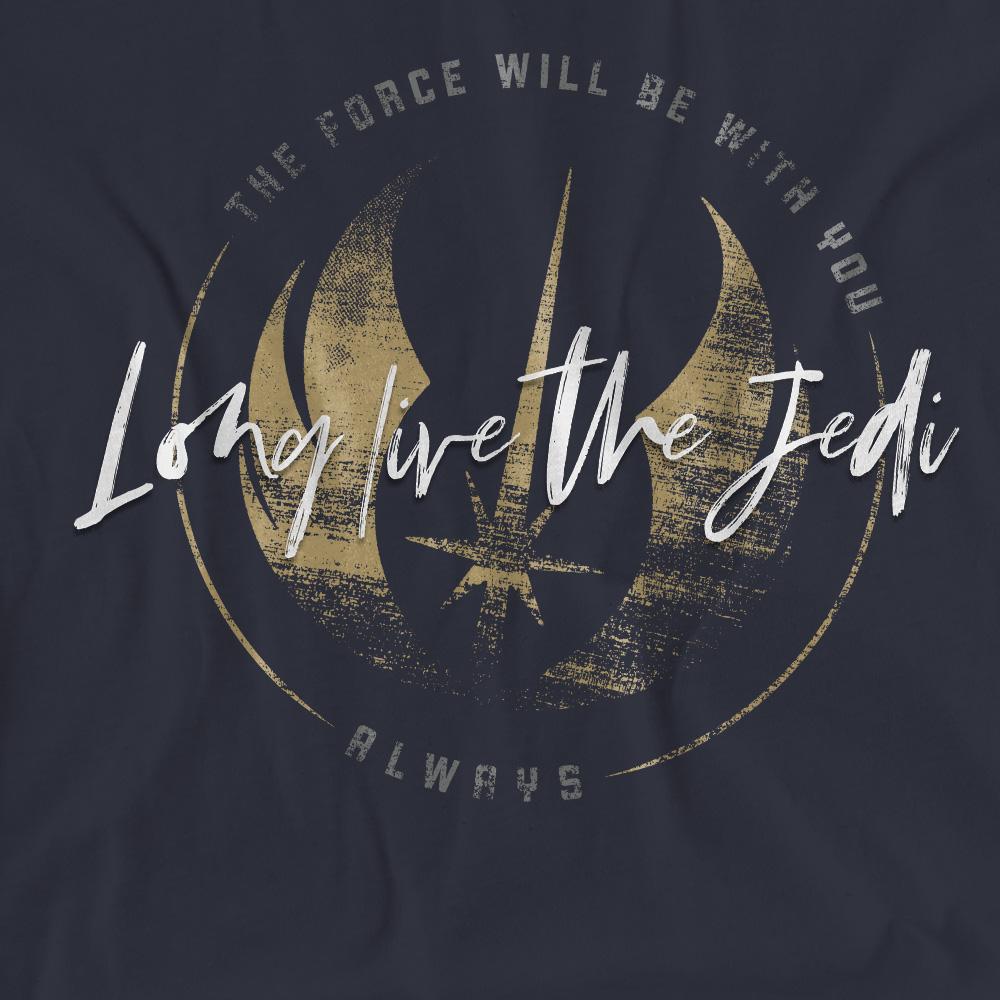 Deep Navy - Pack Shot - Star Wars: Obi-Wan Kenobi Womens-Ladies Long Live The Jedi T-Shirt