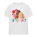 White - Side - Disney Princess Womens-Ladies Be True Be You Ariel Moana Rapunzel T-Shirt