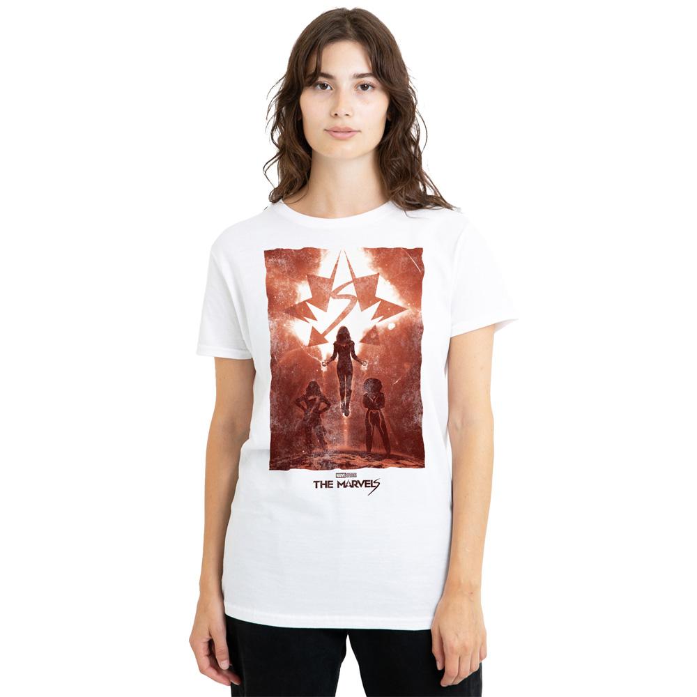 White - Back - The Marvels Womens-Ladies T-Shirt