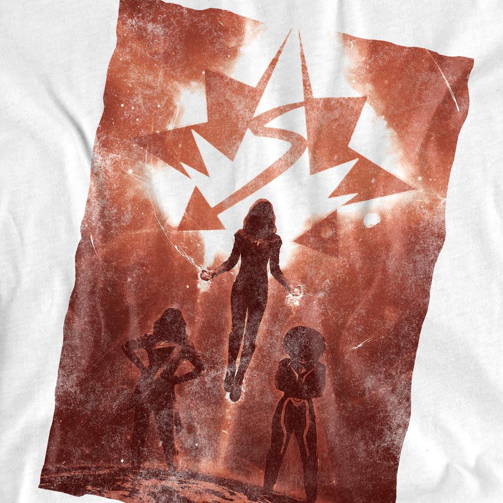 White - Pack Shot - The Marvels Womens-Ladies T-Shirt