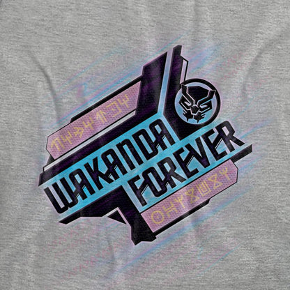 Athletic Heather - Pack Shot - Black Panther: Wakanda Forever Womens-Ladies Angled Heather T-Shirt