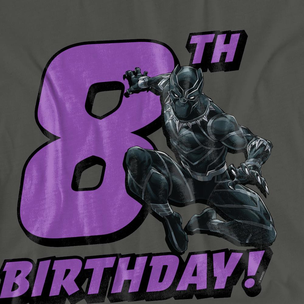 Charcoal - Pack Shot - Black Panther: Wakanda Forever Womens-Ladies 8th Birthday T-Shirt