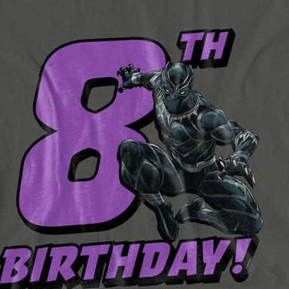 Charcoal - Pack Shot - Black Panther: Wakanda Forever Womens-Ladies 8th Birthday T-Shirt