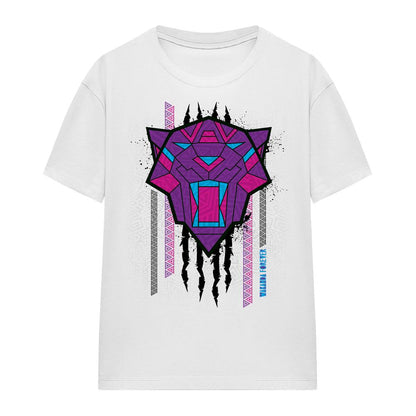 White - Side - Black Panther: Wakanda Forever Womens-Ladies Head Slash T-Shirt