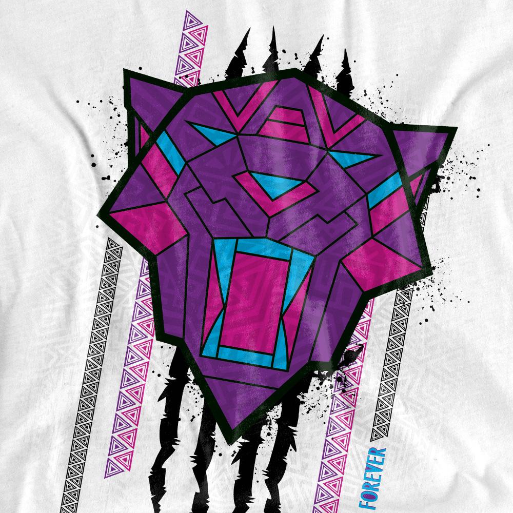 White - Pack Shot - Black Panther: Wakanda Forever Womens-Ladies Head Slash T-Shirt