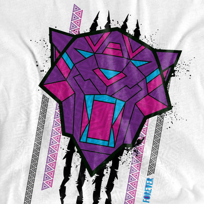 White - Pack Shot - Black Panther: Wakanda Forever Womens-Ladies Head Slash T-Shirt