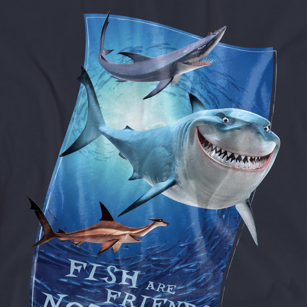 Deep Navy - Pack Shot - Finding Nemo Womens-Ladies Fish Are Friends T-Shirt