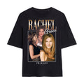 Black - Front - Friends Womens-Ladies 90s Style Rachel Montage T-Shirt