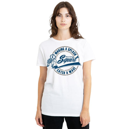 White - Front - Finding Nemo Womens-Ladies Catch A Wave Squirt T-Shirt