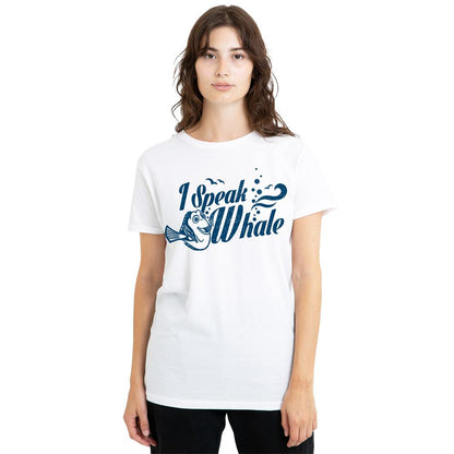 White - Lifestyle - Finding Nemo Womens-Ladies I Speak Whale Dory T-Shirt