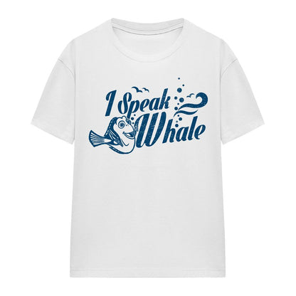 White - Front - Finding Nemo Womens-Ladies I Speak Whale Dory T-Shirt