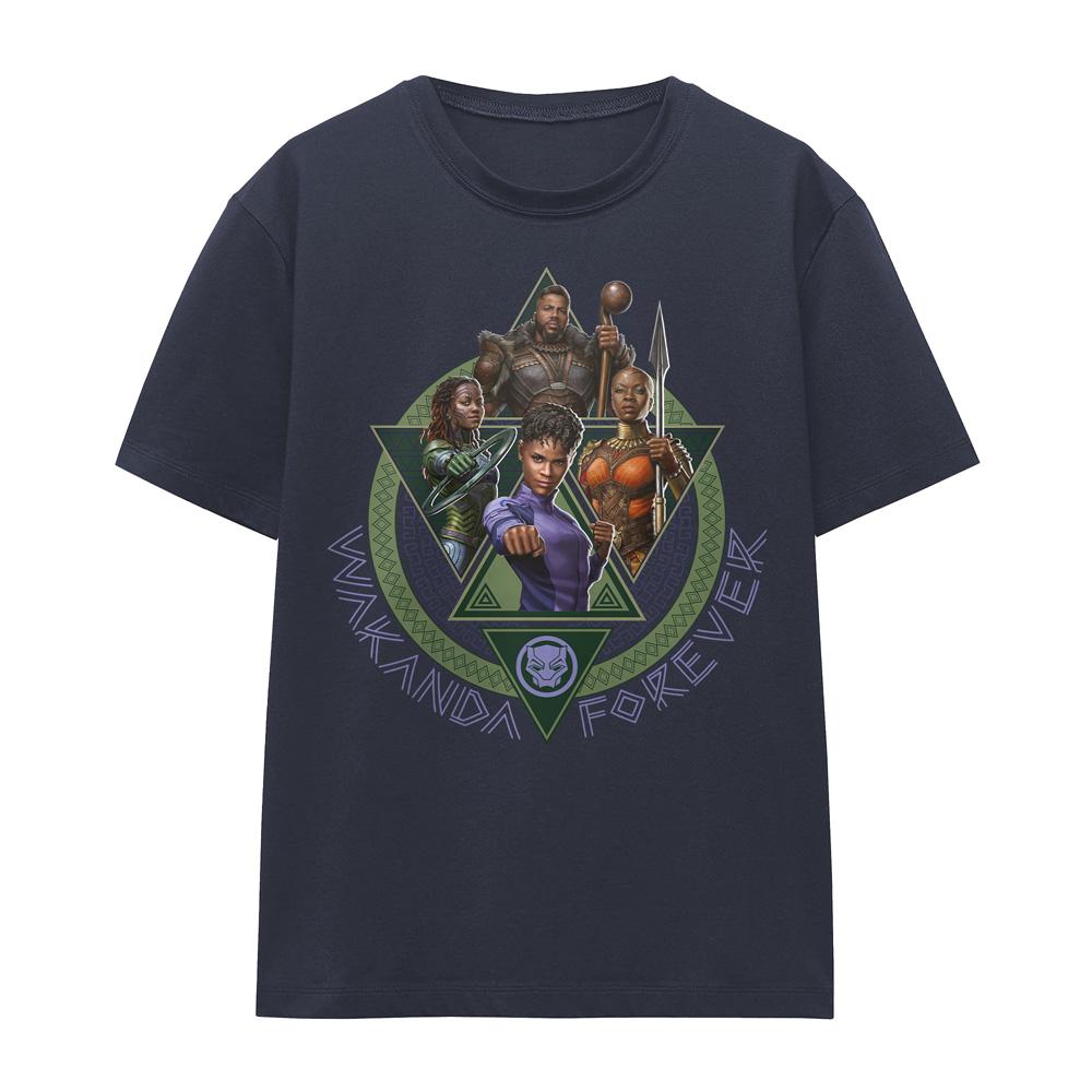 Deep Navy - Side - Black Panther: Wakanda Forever Womens-Ladies T-Shirt