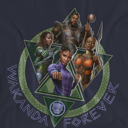 Deep Navy - Pack Shot - Black Panther: Wakanda Forever Womens-Ladies T-Shirt