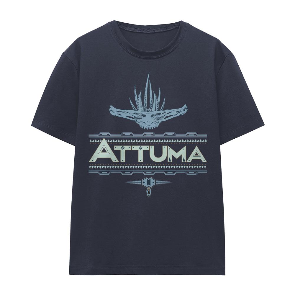 Deep Navy - Side - Black Panther: Wakanda Forever Womens-Ladies Attuma T-Shirt