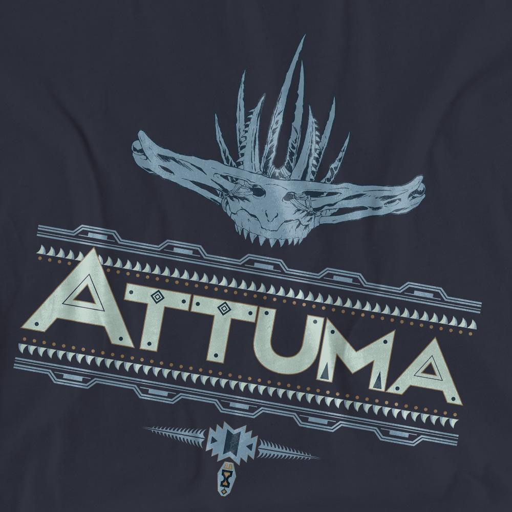 Deep Navy - Pack Shot - Black Panther: Wakanda Forever Womens-Ladies Attuma T-Shirt