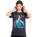 Deep Navy - Back - Frozen Womens-Ladies Its My Year To Shine New Year T-Shirt