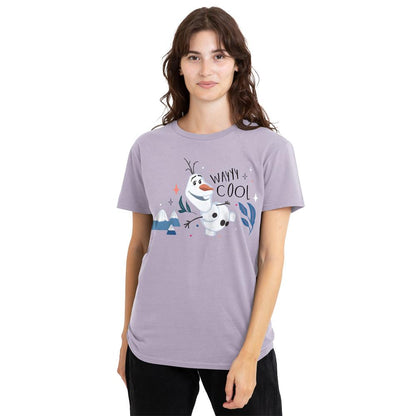 Lavender - Back - Frozen Womens-Ladies Wayyy Cool T-Shirt