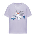 Lavender - Front - Frozen Womens-Ladies Wayyy Cool T-Shirt