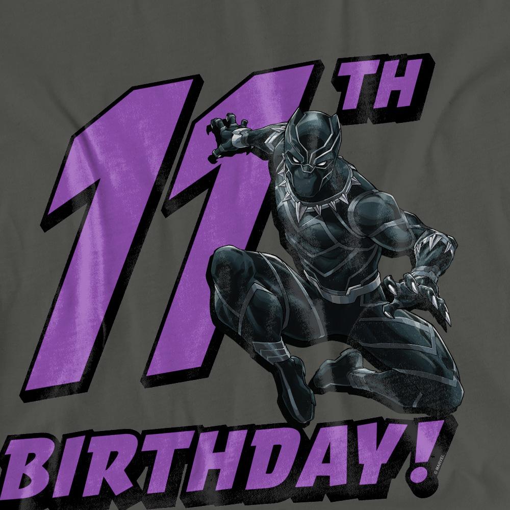 Charcoal - Pack Shot - Black Panther: Wakanda Forever Womens-Ladies 11th Birthday T-Shirt