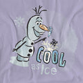 Lavender - Pack Shot - Frozen Womens-Ladies Cool As Ice Olaf & Bruni T-Shirt