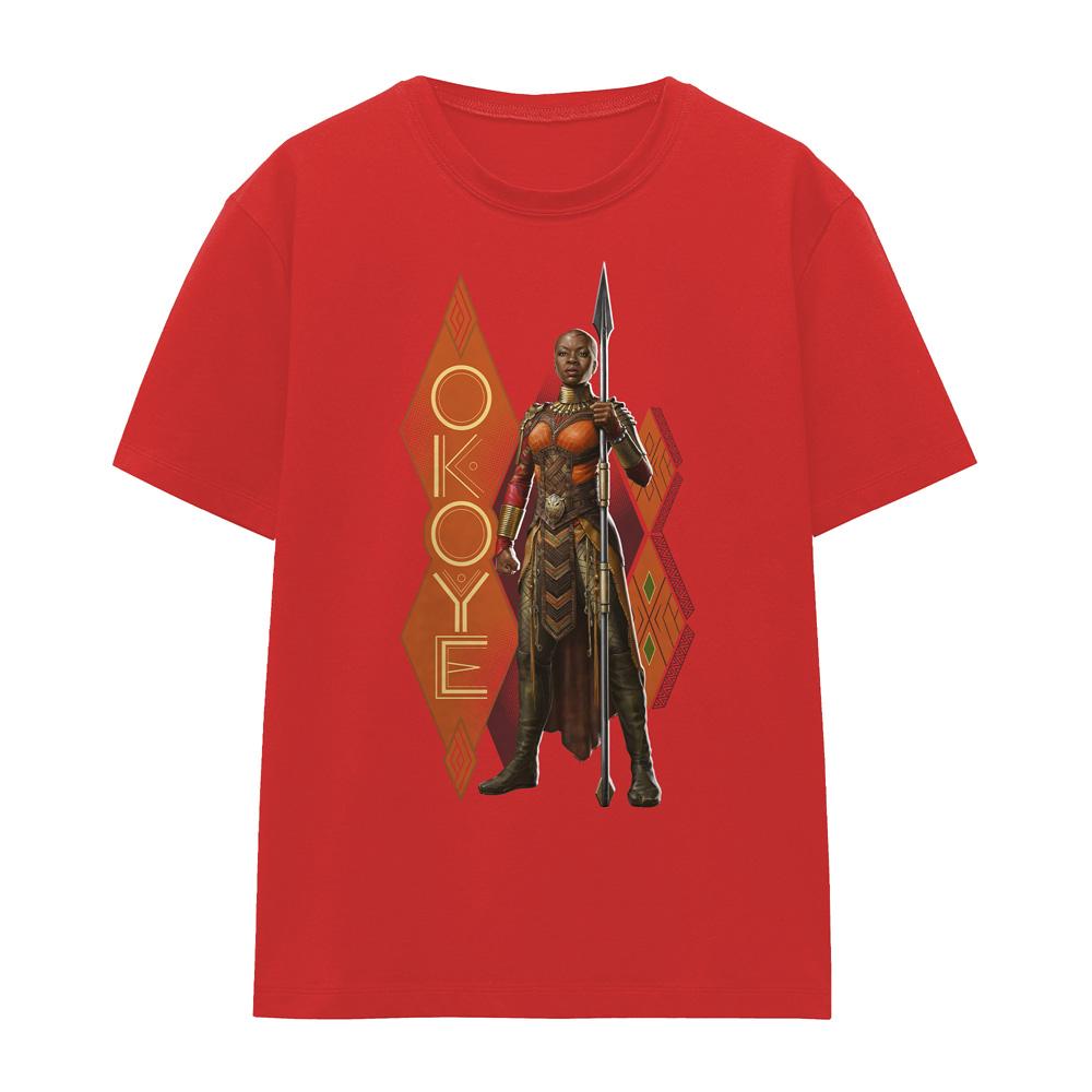 Red - Front - Black Panther: Wakanda Forever Womens-Ladies Okoye T-Shirt