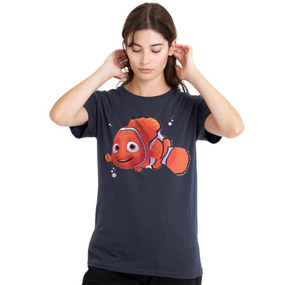 Deep Navy - Back - Finding Nemo Womens-Ladies Ocean T-Shirt