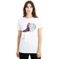 White - Back - Frozen Womens-Ladies Like Warm Hugs Anna And Olaf T-Shirt