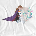 White - Pack Shot - Frozen Womens-Ladies Like Warm Hugs Anna And Olaf T-Shirt