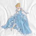 White - Pack Shot - Cinderella Womens-Ladies Sparkling T-Shirt