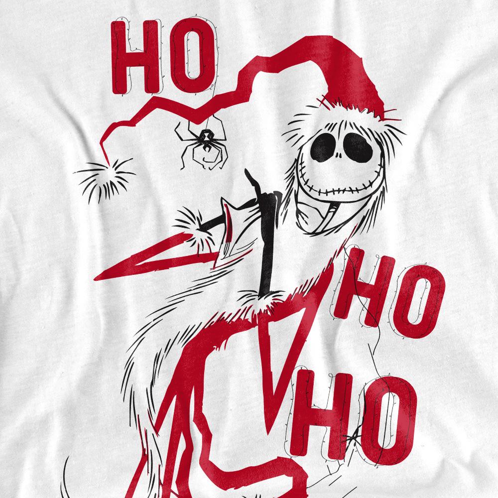 White - Pack Shot - The Nightmare Before Christmas Womens-Ladies Jack Santa T-Shirt