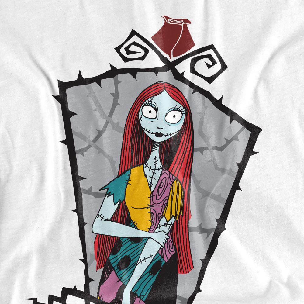 White - Pack Shot - The Nightmare Before Christmas Womens-Ladies Sally Frame T-Shirt