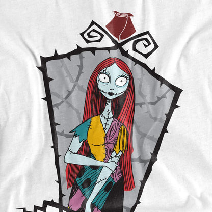 White - Pack Shot - The Nightmare Before Christmas Womens-Ladies Sally Frame T-Shirt