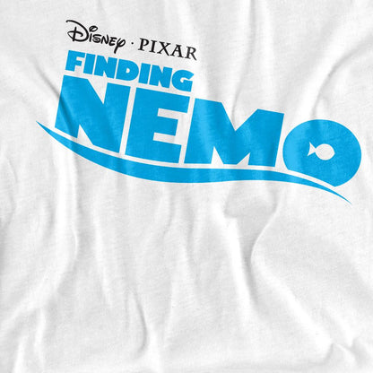 White - Pack Shot - Finding Nemo Womens-Ladies Logo T-Shirt