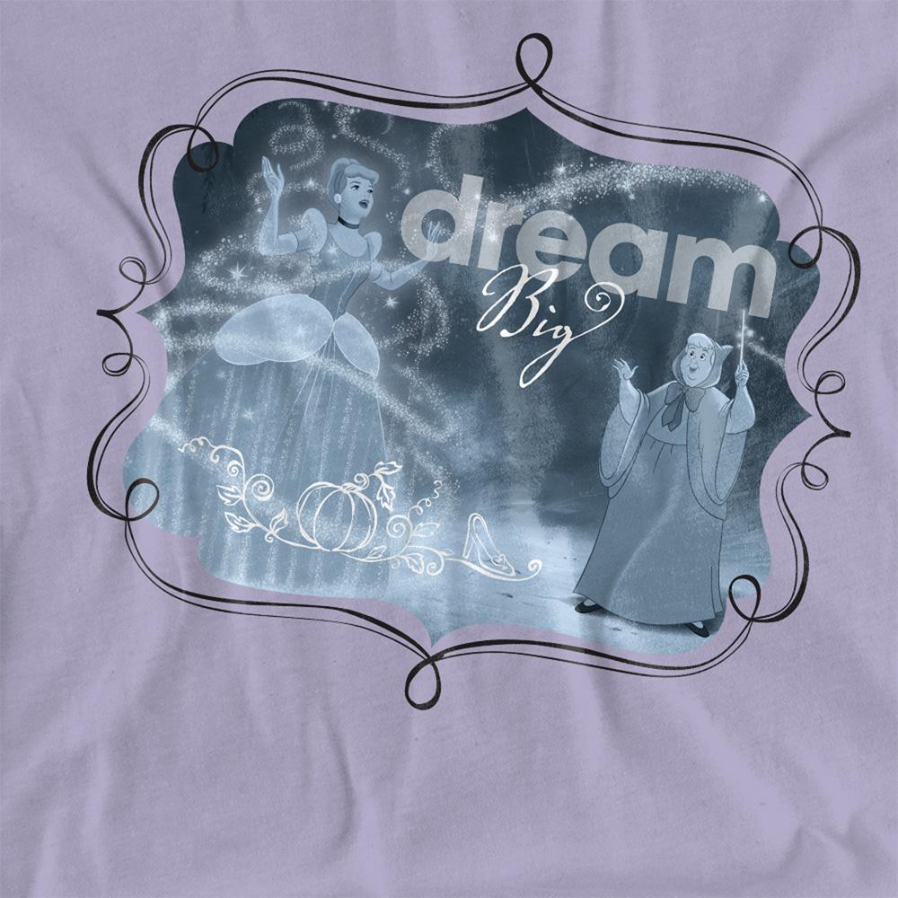 Lavender - Pack Shot - Cinderella Womens-Ladies Dream Big Fairy Godmother T-Shirt