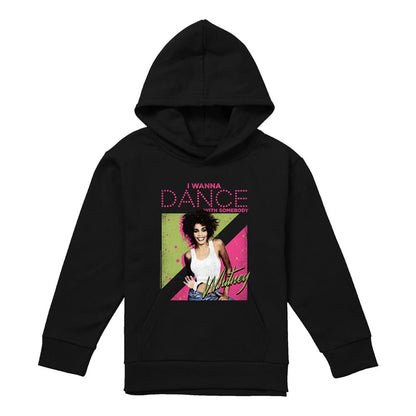 Navy-Navy - Front - Whitney Houston Childrens-Kids I Wanna Dance Pull Over Hoodie