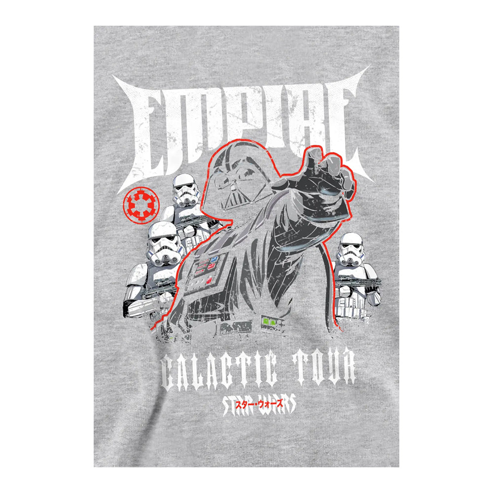 Athletic Heather - Side - Star Wars Childrens-Kids Galactic Tour Poster Hoodie