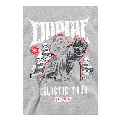 Athletic Heather - Side - Star Wars Childrens-Kids Galactic Tour Poster Hoodie