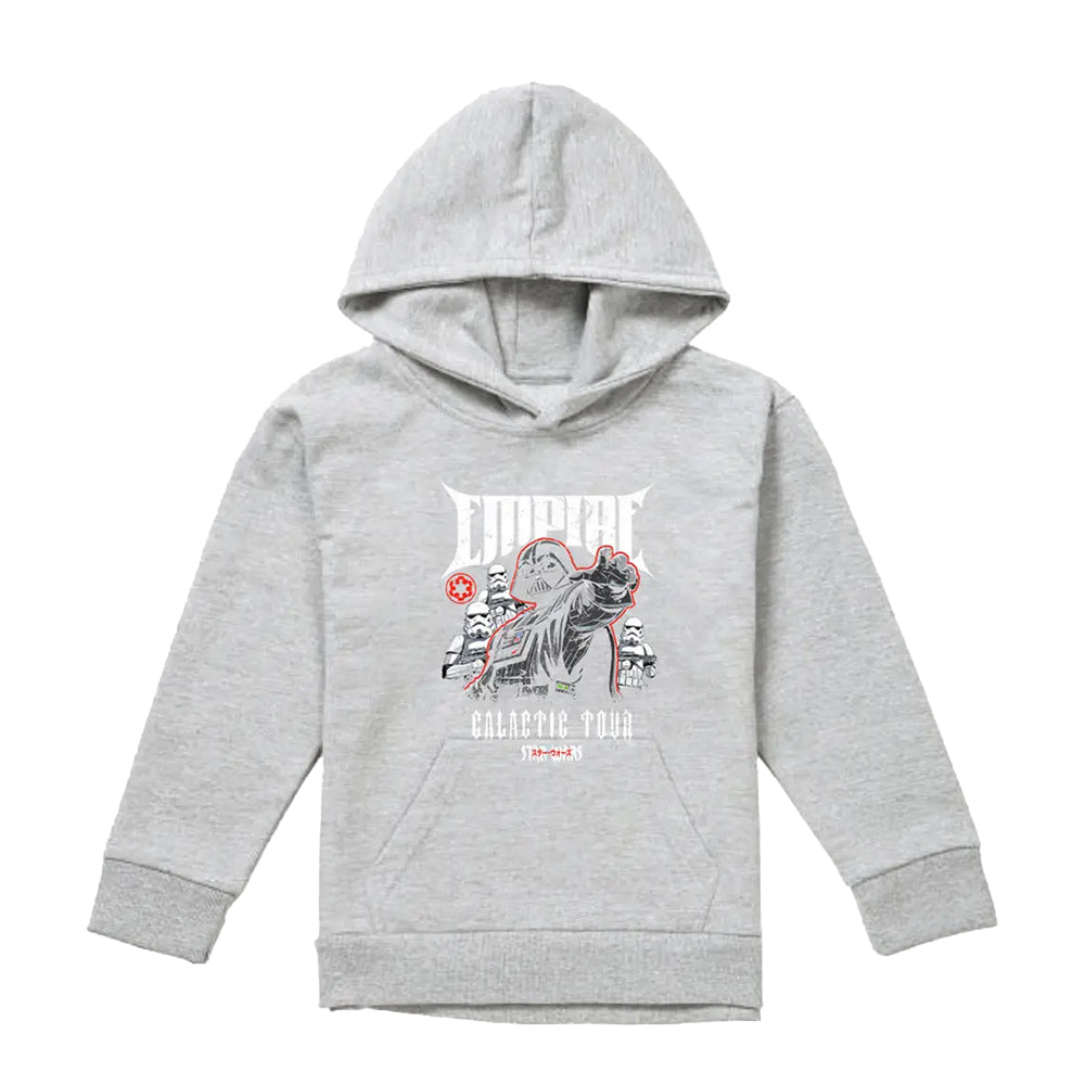 Athletic Heather - Front - Star Wars Childrens-Kids Galactic Tour Poster Hoodie