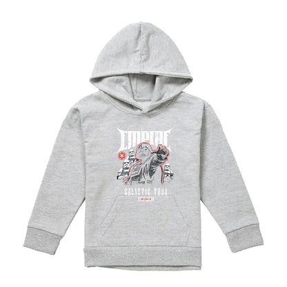 Athletic Heather - Front - Star Wars Childrens-Kids Galactic Tour Poster Hoodie