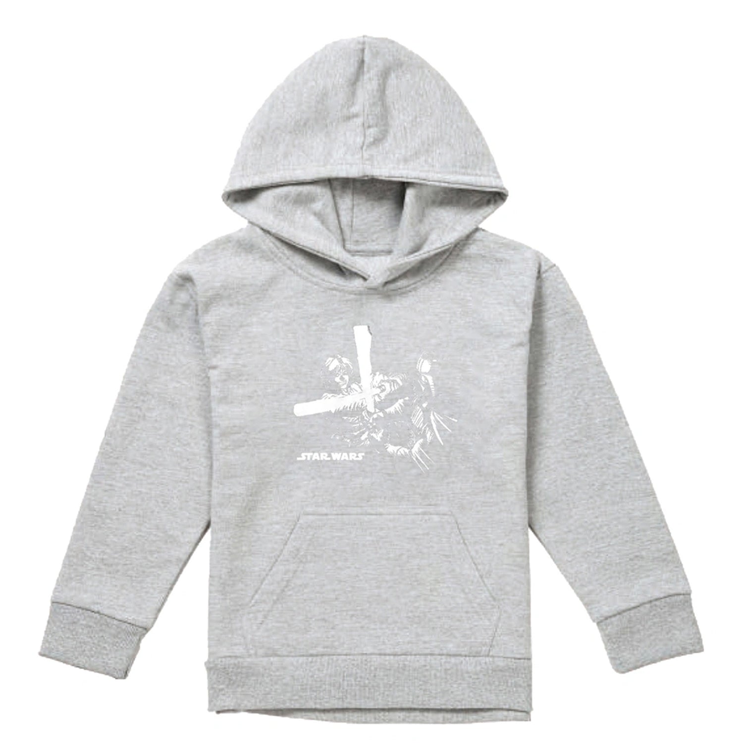 Athletic Heather - Front - Star Wars Childrens-Kids Manga Anakin And Darth Vader Lightsaber Hoodie