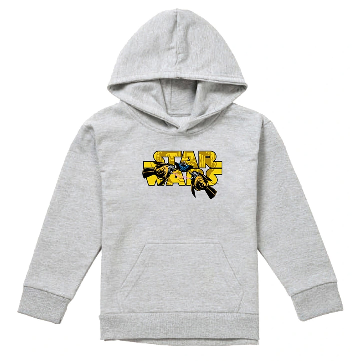 Athletic Heather - Front - Star Wars Childrens-Kids Pod Racing Logo Hoodie
