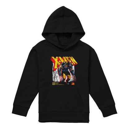 Black - Lifestyle - X-Men Childrens-Kids Info Wolverine Pull Over Hoodie